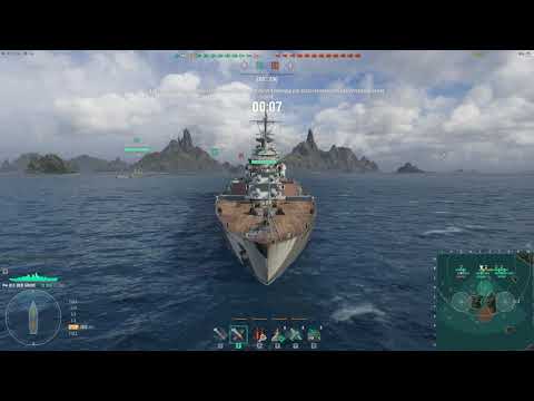 The Great Friedrich der Grosse VS Battleship Montana (WoWs Replay)