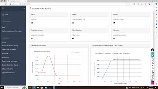 Python Statistics WebApp for Grouped Data Frequency Analysis using Django, HTML and Bootstrap