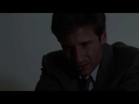 The X-Files - Mulder talks to Smoking Man for the first time [2x08 - One Breath]