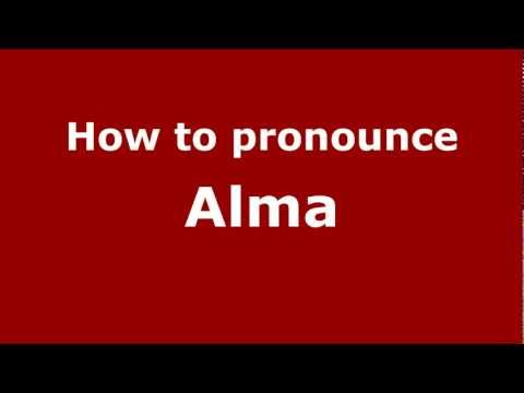 How to pronounce Alma