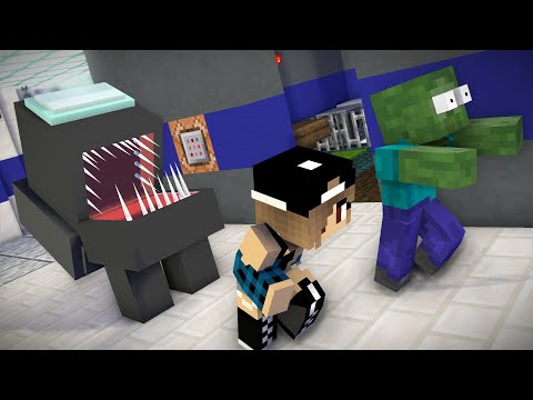 Monster School : New Among Us Challenge - Minecraft Animation