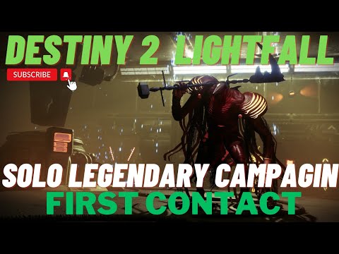 Destiny 2 Lightfall - Solo Legendary Campaign Mission 1- First Contact Mission on Void Hunter - Sub
