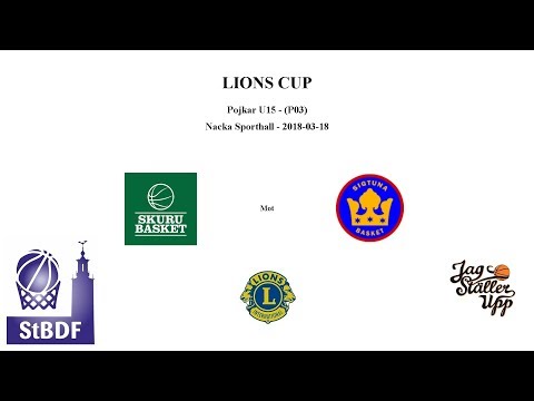 Skuru Basket (P03) mot Sigtuna BBK - LIONS - 2018-03-18
