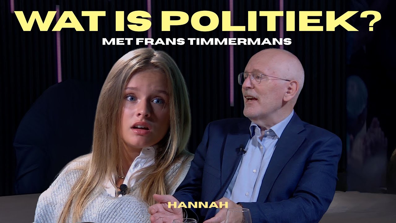 Hannah in gesprek met Frans Timmermans
