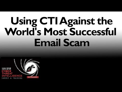2017 CTI Summit Highlight - Using CTI Against the World's Most Successful Email Scam