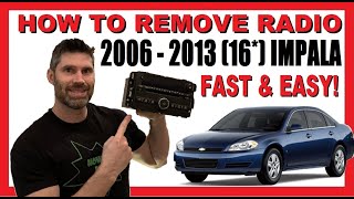 How to Remove Radio from Chevy Impala | EASY | 2006 - 2013 LT, 2014 - 2016 LT Limited | Stereo Head