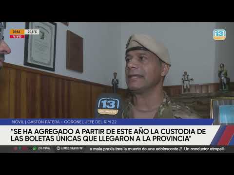 Cómo el RIM 22 ya organiza la custodia de urnas, las primeras ya partieron a Valle Fértil