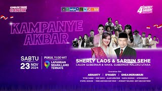 Download lagu LIVE - Kampanye Akbar Calon Gubernur & Wakil Gubernur Maluku Utara Sherly Laos & Sarbin Sehe mp3