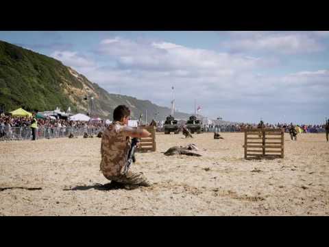Royal Marines beach assault: Bournemouth Air Festival