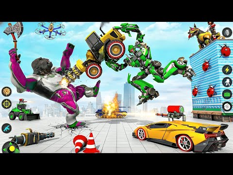 Jet Robot Car Transformation Simulator - Optimus Prime Multiple Transformation Jet Robot Car Game