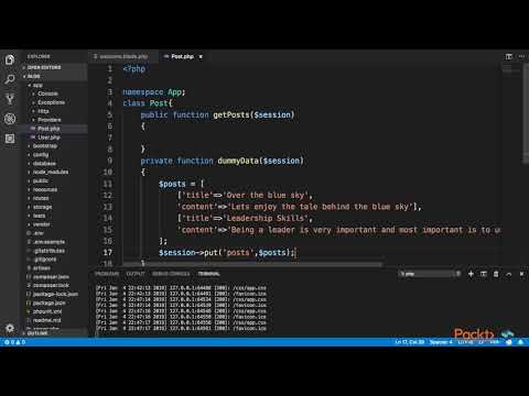 Hands On Web Application Development with Laravel Creating POST Model | packtpub com