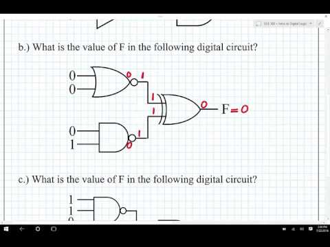 ECE 100 05 Digital Logic Gates Example