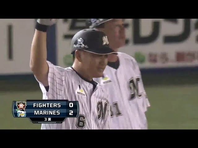 【3回裏】マリーンズ・井口、7試合ぶりのタイムリーヒットで追加点!! 2014/7/29 M-F