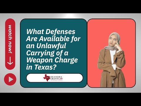 What Defenses Are Available for an Unlawful Carrying of a Weapon Charge in Texas? | Contact Us