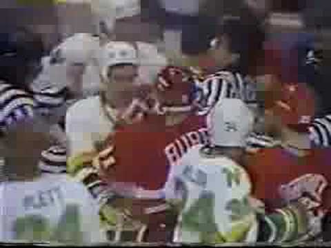 Willie Plett Punches Shawn burr