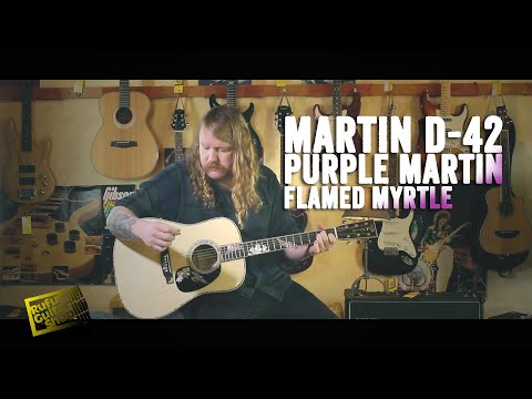 RUFUS GUITAR SHOP - Martin D-42, Purple Martin – Flamed Myrtle #RufusGuitarShop #MartinGuitars