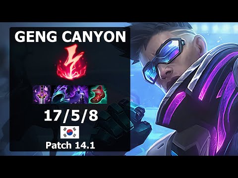 GenG Canyon LeeSin Hard Carry vs Kindred| Patch 14.1 KR Challenger