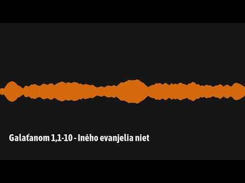 Galaťanom 1,1-10 - Iného evanjelia niet (G01)