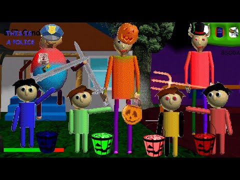 Baldi's Basics in Halloween and Cloned Chaos!  (Baldi's Basics Mod)