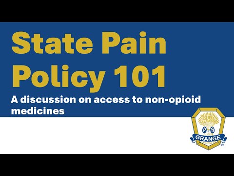 National Grange Pain Policy Webinar
