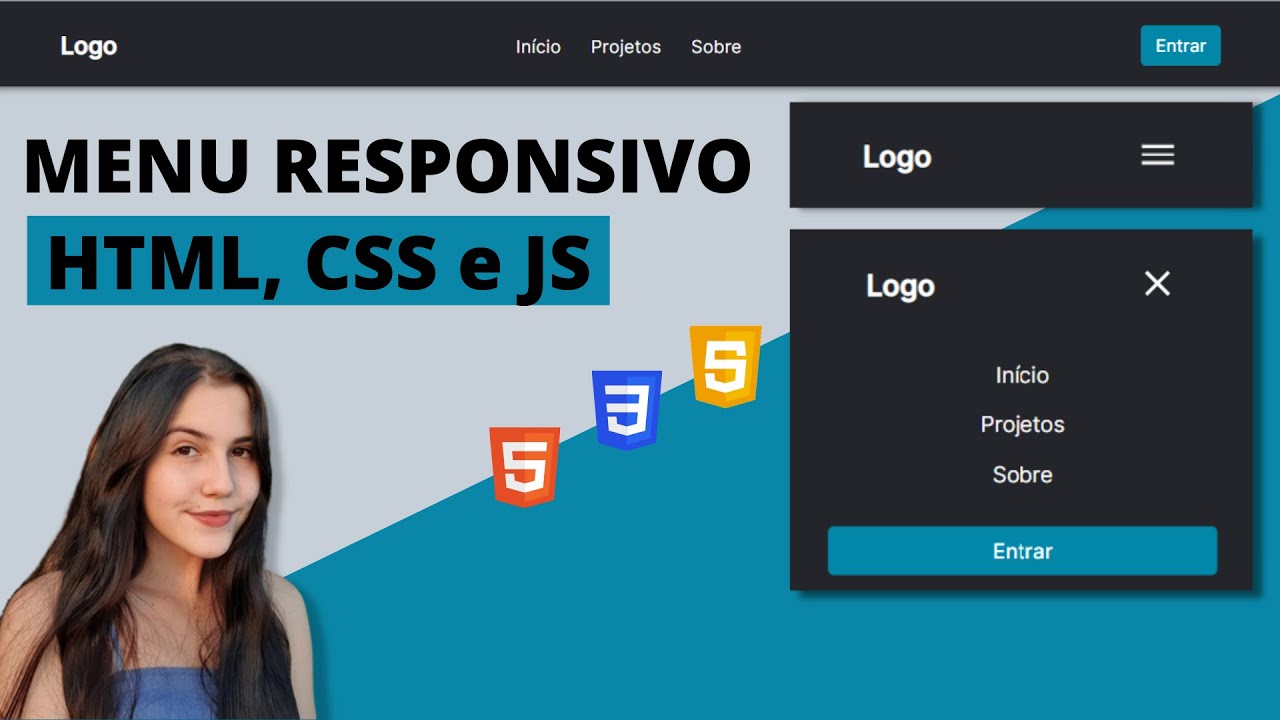 Menu Responsivo | HTML, CSS e JAVASCRIPT