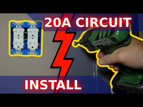 DIY Installing a Dedicated 20-amp Circuit in our Home Theater! | How-To