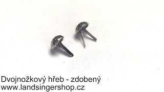 Zdobený dvojnožkový hřeb