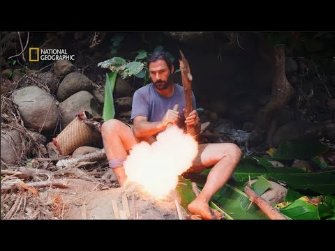 Wykorzystał proch strzelnicy do przygotowania jedzenia! | Plemienna szkoła przetrwania