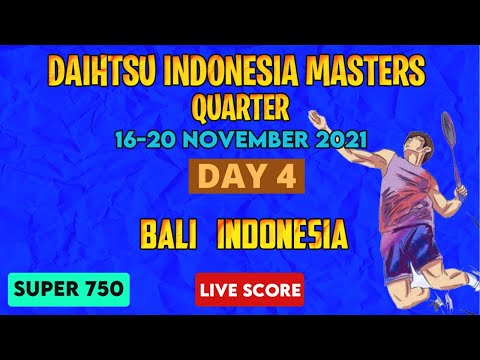 Live Day 4 Quater-Final |PV SIBDHU MATCH | DAIHATSU Indonesia Masters 2021 | Live Badminton |