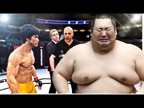 Bruce Lee vs Old Sumo ( EA Sports UFC 4 ) wwe mma