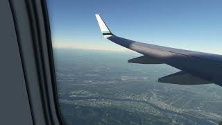 [HD] MSFS2020 FLY USA ALASKA AIRLINES 1058 KPDX KSNA BOEING 737 800 WING VIEW