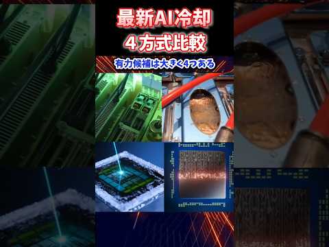 最新のAI半導体冷却4方式を比較！ 液浸 二相 光 マイクロ流体の本命はどれだ？