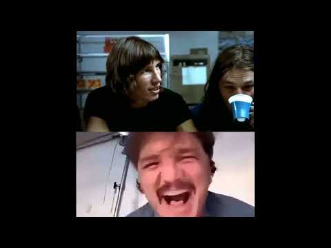 Pedro Pascal crying Pink Floyd