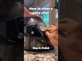 How to clean your visor ! #motorcycle #helmet #visor #cleaning #sanding