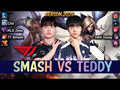 T1 Smash vs DRX Teddy - Smash MISS FORTUNE vs Teddy KAI'SA ADC - Patch 15.7 KR Ranked | lolrec