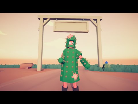 Totally Accurate Battle Simulator Cactus vs. Every Unit