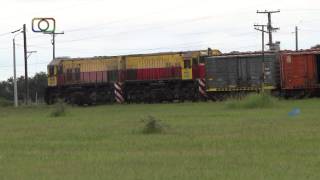 preview picture of video 'Tren de Belgrano Cargas y Logística pasando por El Fuertecito'