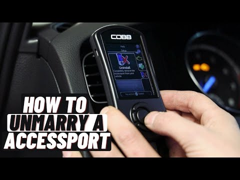 How To Properly Unmarry a Cobb Accessport