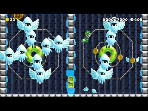 城下に広がる　海底の砦 by めつん 🍄 Super Mario Maker 2 #agz 😶 No Commentary