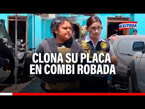 🔴🔵Los Olivos: ¡El colmo! Dueño de combi clona su propia placa para ponerla en vehículo robado