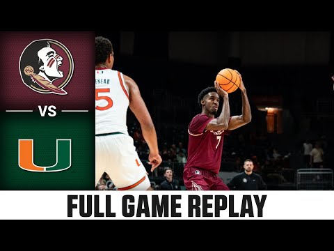 Florida State vs. Miami Full Game Replay | 2025-26 ACC Men's Basketball