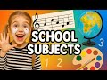 School Subjects In English For Kids Vocabulary And More What Do You Learn At School