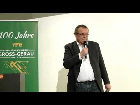 Rede von Kreisfußballwart Robert Neubauer - 100 Jahre VfR Groß-Gerau