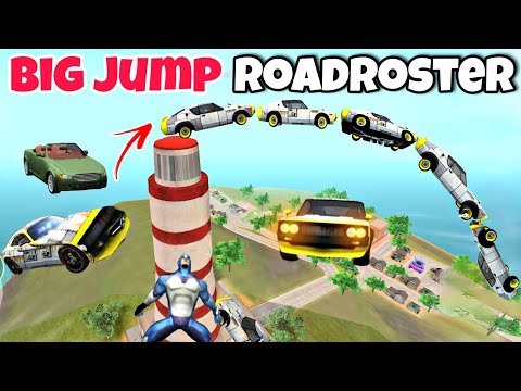 Big Jump Racing Roadroster Car । Rope Hero Vice Town। Junnu Malik Gaming