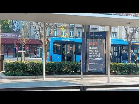 VOLVO 7700 MFW-524 BKV BKK ÉRKEZIK A 155 BUSZ MEGÁLLÓBAN