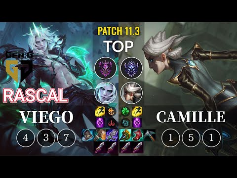 GEN Rascal Viego vs Camille Top - KR Patch 11.3