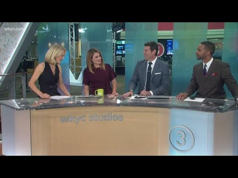 Whoops! What just fell under the 3News anchor desk?