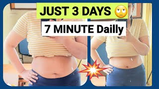 3 DAYS BELLY FAT CHALLENGE|GET RID OF BELLY FAT IN 3 DAYS |5 BEST EXERCISE TO LOSE BELLY FAT AT HOME
