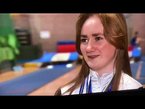 Molly McKenna NI Gymnast interview on BBC Newsline