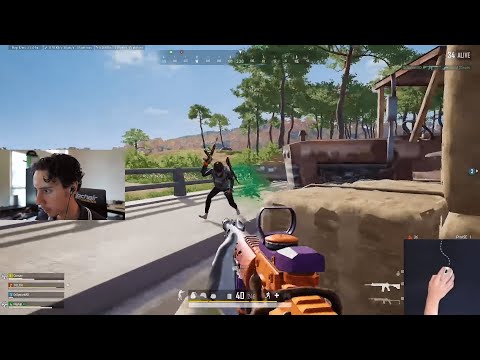 TGLTN watches pubg pro player DRAMA whilst playing ranked